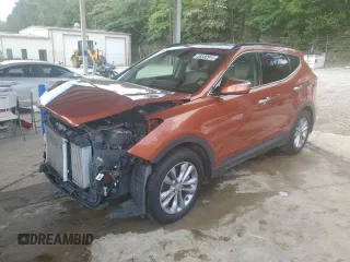 2017 Hyundai Santa Fe 2.0T with VIN 5XYZU4LA9HG485591, listed as a Copart auction lot 58580915 with 62,270 mi miles and Salvage title. Bid and sale history available at DreamBid. Image 1.