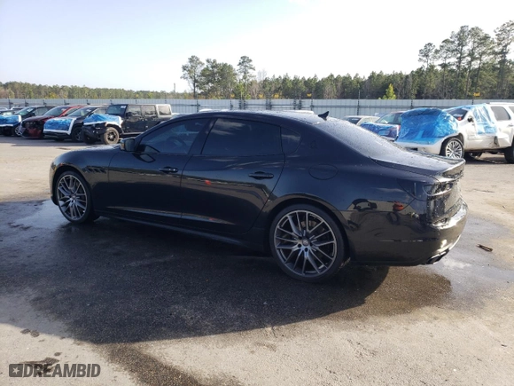 2014 Maserati Quattroporte GTS with VIN ZAM56PPA1E1081857, listed as a Copart auction lot 47876055 with 33,085 mi miles and Salvage Title. Bid and sale history available at carsss.com. Image 2.