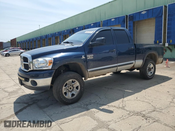 2007 Dodge 2500 SLT with VIN 1D7KS28C57J540953, listed as a Copart auction lot 59479515 with 161,192 mi miles and Salvage title. Bid and sale history available at DreamBid. Image 1.