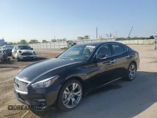 2016 Infiniti Q70 z VIN JN1BY1AR1GM270736, wystawiony jako Copart lot #56311075 z przebiegiem 93 292 mil mil oraz Szkoda całkowita • Salvage title. Historia ofert i sprzedaży dostępna na DreamBid. Obrazek 1.