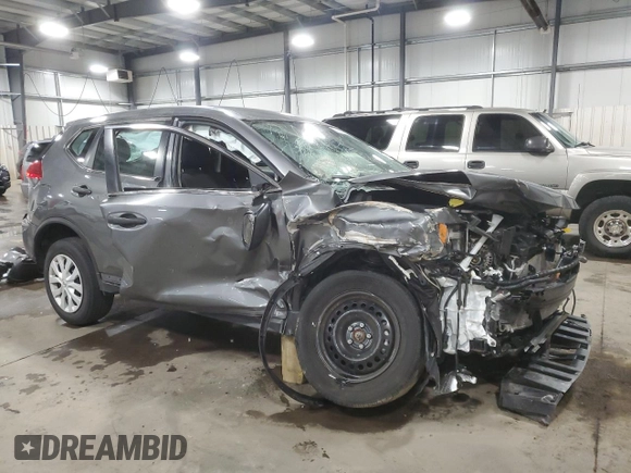 2017 Nissan Rogue S with VIN JN8AT2MV8HW025965, listed as a Copart auction lot 50010295 with 52,572 mi miles and Non Repairable. Bid and sale history available at carsss.com. Image 4.