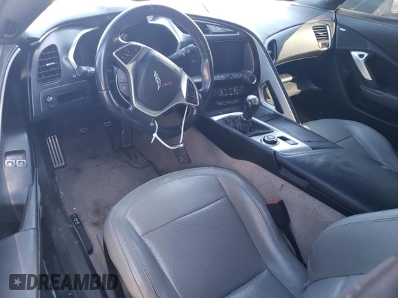 2017 Chevrolet Corvette 1LT with VIN 1G1YA2D75H5105076, listed as a Copart auction lot 43396205 with 66,451 mi miles and Salvage Title. Bid and sale history available at carsss.com. Image 8.