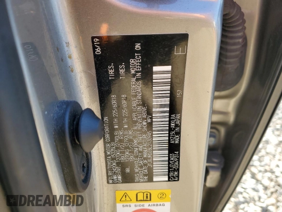 2020 Lexus NX 300h z VIN JTJGJRDZ6L2130945, wystawiony jako Copart lot #87912485 z przebiegiem 82 820 mil mil oraz Szkoda całkowita • Salvage title. Historia ofert i sprzedaży dostępna na DreamBid. Obrazek 12.