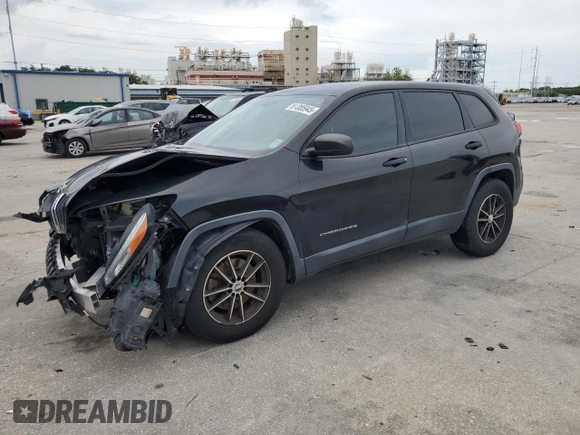 2015 Jeep Cherokee Sport with VIN 1C4PJLAB7FW517637, listed as a Copart auction lot 61385945 with 158,956 mi miles and Salvage title. Bid and sale history available at DreamBid. Image 1.