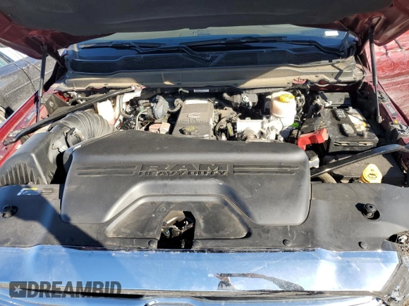 2022 Ram 2500 Laramie with VIN 3C6UR5FLXNG214915, listed as a Copart auction lot 57087055 with 20,588 mi miles and Salvage title. Bid and sale history available at DreamBid. Image 12.