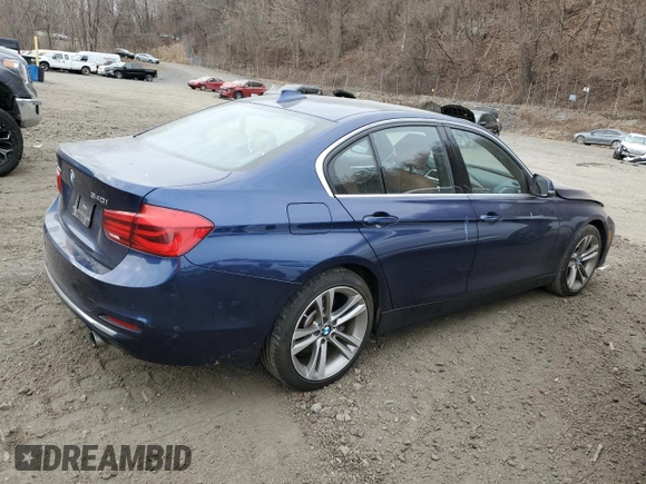 2017 BMW 3 Series 340i xDrive with VIN WBA8B7C54HK704017, listed as a Copart auction lot 88069165 with 78,810 mi miles and Salvage Title. Bid and sale history available at carsss.com. Image 3.