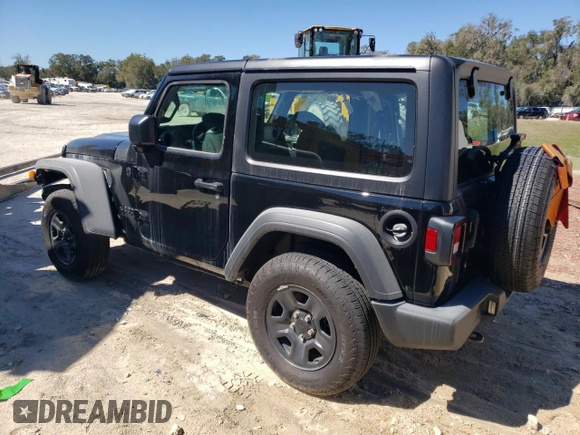 2024 Jeep Wrangler Sport S with VIN 1C4PJXAN3RW366785, listed as a Copart auction lot 87094754 with 3,109 mi miles and Salvage title. Bid and sale history available at DreamBid. Image 2.
