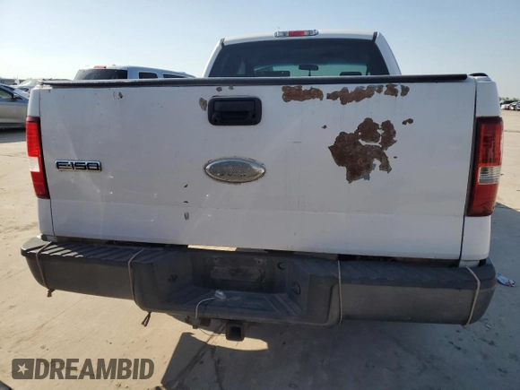 2006 Ford F-150 STX with VIN 1FTRX12W86NB51755, listed as a Copart auction lot 52323525 with 0 mi miles and Clean Title. Bid and sale history available at carsss.com. Image 6.