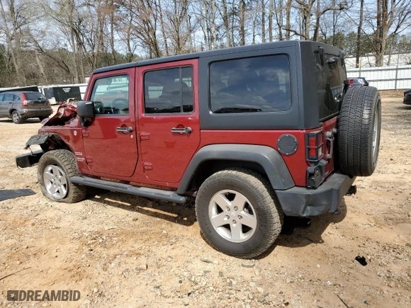 2012 Jeep Wrangler Unlimited Sport with VIN 1C4BJWDG4CL135047, listed as a Copart auction lot 49124915 with 169,546 mi miles and Salvage Title. Bid and sale history available at carsss.com. Image 2.