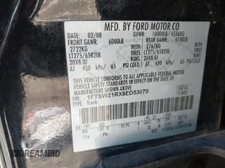 2008 Ford F-250 XL z VIN 1FTSW21RX8ED53070, wystawiony jako IAAI lot #42195310 z przebiegiem 253 764 mil mil oraz . Historia ofert i sprzedaży dostępna na DreamBid. Obrazek 9.