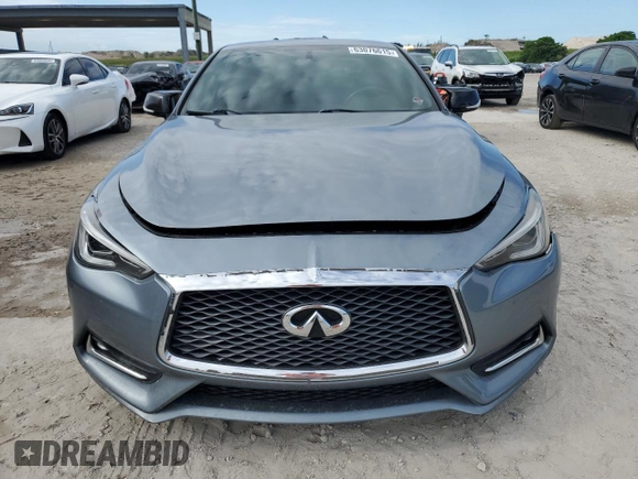 2017 Infiniti Q60 Premium with VIN JN1EV7EK4HM363368, listed as a Copart auction lot 63076615 with 77,198 mi miles and Salvage title. Bid and sale history available at DreamBid. Image 5.