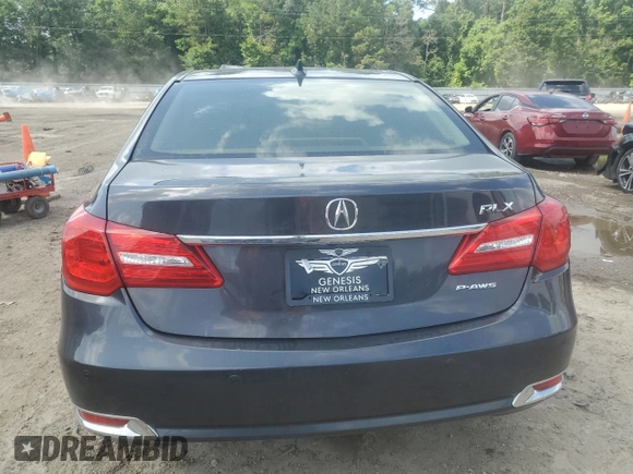 2014 Acura RLX Advance with VIN JH4KC1F93EC004320, listed as a Copart auction lot 61643825 with 80,123 mi miles and Salvage title. Bid and sale history available at DreamBid. Image 6.