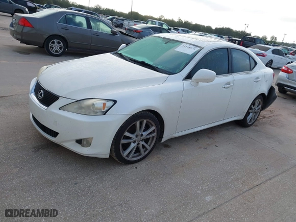 2007 Lexus IS 250 with VIN JTHBK262X72024908, listed as a IAAI auction lot 41168975 with 1 mi miles. Bid and sale history available at carsss.com. Image 17.