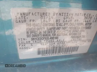 2014 Nissan Note SV с VIN 3N1CE2CPXEL408165, выставлен на аукционе IAAI как лот 42756537 с пробегом 129 304 миль миль и . История ставок и продаж доступна на DreamBid. Изображение 9.