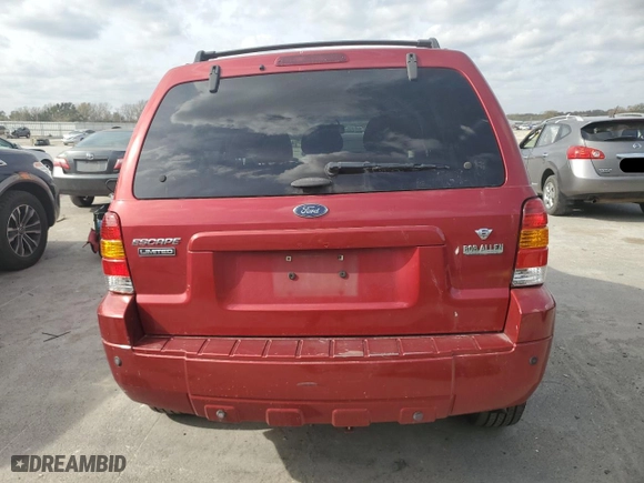 2007 Ford Escape Limited with VIN 1FMCU04117KA67060, listed as a Copart auction lot 78169454 with 134,663 mi miles and Salvage Title. Bid and sale history available at carsss.com. Image 6.