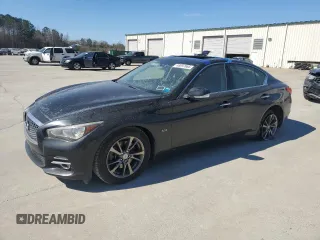 2017 Infiniti Q50 Signature Edition z VIN JN1EV7ARXHM838119, wystawiony jako Copart lot #46997865 z przebiegiem 71 360 mil mil oraz Szkoda całkowita • Salvage title. Historia ofert i sprzedaży dostępna na DreamBid. Obrazek 1.