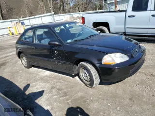 1996 Honda Civic DX with VIN 2HGEJ6344TH117621, listed as a Copart auction lot 44725965 with 122,814 mi miles and Clean Title. Bid and sale history available at carsss.com. Image 4.