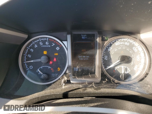 2021 Toyota Tacoma 4WD SR5 with VIN 3TMDZ5BN0MM101524, listed as a Copart auction lot 47534145 with 112,792 mi miles and Salvage Title. Bid and sale history available at carsss.com. Image 9.