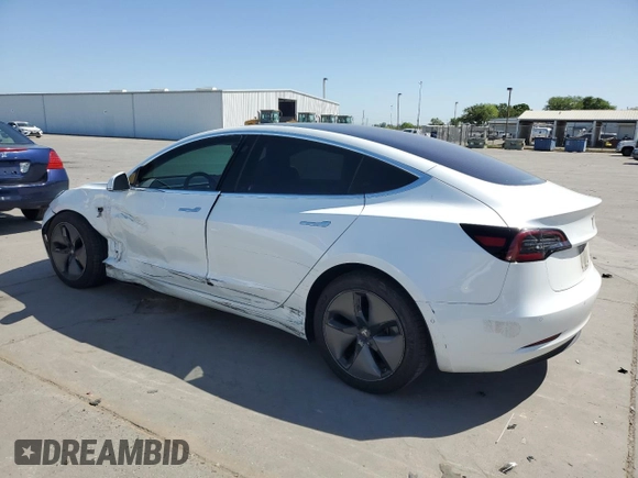 2018 Tesla Model 3 Long Range Battery with VIN 5YJ3E1EA3JF168661, listed as a Copart auction lot 53142155 with 175,389 mi miles and Salvage Title. Bid and sale history available at DreamBid. Image 2.