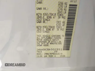 2014 Nissan Titan S with VIN 1N6AA0EC3EN502951, listed as a IAAI auction lot 41956309 with 128,464 mi miles and . Bid and sale history available at DreamBid. Image 9.
