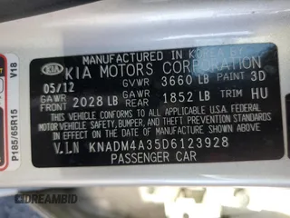 2013 Kia Rio LX with VIN KNADM4A35D6123928, listed as a Copart auction lot 72975324 with 63,758 mi miles and Salvage Title. Bid and sale history available at carsss.com. Image 13.