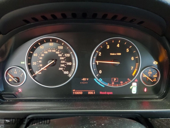 2014 BMW 5 Series 528i xDrive with VIN WBA5A7C58ED616500, listed as a Copart auction lot 57780045 with 110,050 mi miles and Salvage title. Bid and sale history available at DreamBid. Image 9.