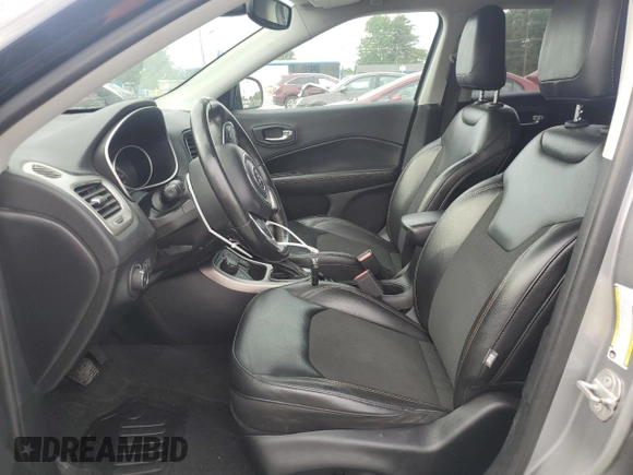 2018 Jeep Compass Latitude with VIN 3C4NJDBBXJT253193, listed as a Copart auction lot 61025465 with 80,850 mi miles and Salvage title. Bid and sale history available at DreamBid. Image 7.
