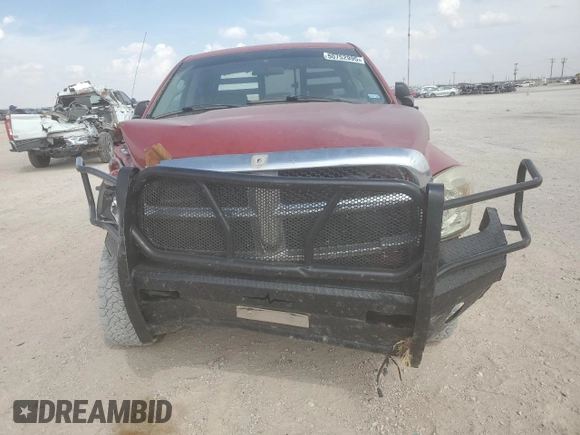 2007 Dodge Ram 2500 SLT with VIN 3D7KR28A07G826219, listed as a Copart auction lot 50752995 with 0 mi miles and Salvage Title. Bid and sale history available at carsss.com. Image 5.
