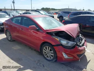 2015 Hyundai Elantra SE with VIN 5NPDH4AEXFH559403, listed as a IAAI auction lot 41739550 with 114039 miles. Bid and sale history available at carsss.com. Image 1.