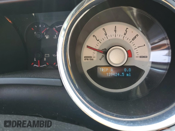 2012 Ford Mustang Premium with VIN 1ZVBP8AMXC5270605, listed as a Copart auction lot 57178715 with 139,424 mi miles and Salvage title. Bid and sale history available at DreamBid. Image 9.