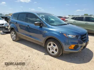 2018 Ford Escape S with VIN 1FMCU0F77JUC79457, listed as a Copart auction lot 59812235 with 54,272 mi miles and Salvage title. Bid and sale history available at DreamBid. Image 4.