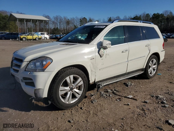 2012 Mercedes-Benz GL-Class GL 350 BlueTEC with VIN 4JGBF2FE5CA771747, listed as a Copart auction lot 85023214 with 106,843 mi miles and Salvage Title. Bid and sale history available at carsss.com. Image 1.