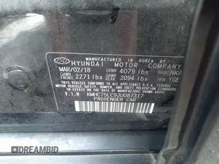 2018 Hyundai Ioniq SEL z VIN KMHC75LC9JU087317, wystawiony jako IAAI lot #32875658 z przebiegiem 85 623 mil mil oraz . Historia ofert i sprzedaży dostępna na DreamBid. Obrazek 9.