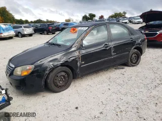 2009 Kia Spectra EX with VIN KNAFE222895598177, listed as a Copart auction lot 73971424 with 141,241 mi miles and Clean Title. Bid and sale history available at carsss.com. Image 1.