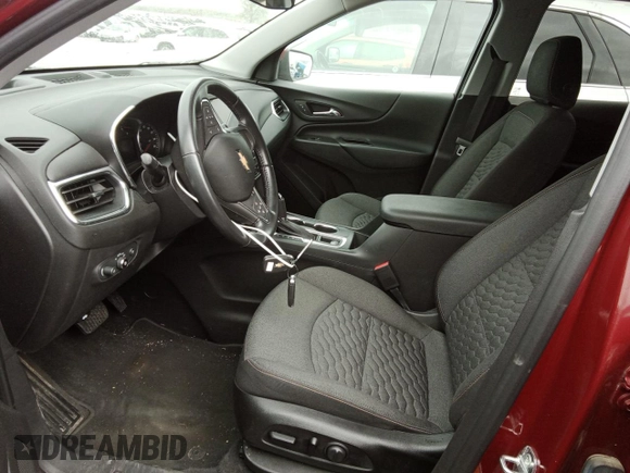 2021 Chevrolet Equinox LT with VIN 3GNAXUEV0ML324643, listed as a Copart auction lot 54263985 with 49,780 mi miles and Salvage Title. Bid and sale history available at DreamBid. Image 7.