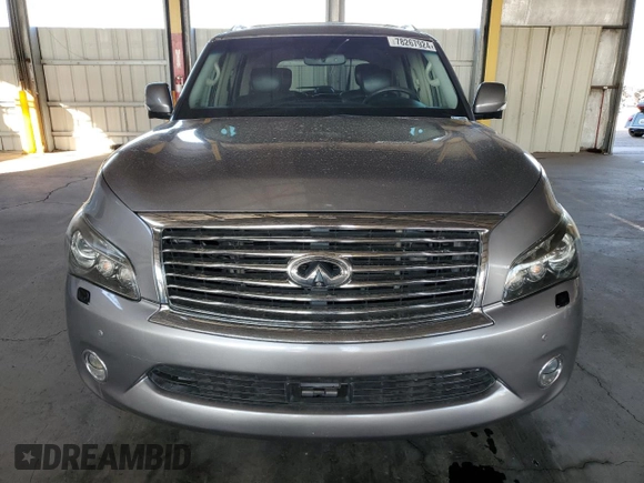 2012 Infiniti QX56 7-passenger with VIN JN8AZ2NF9C9515733, listed as a Copart auction lot 78267924 with 147,493 mi miles and Clean Title. Bid and sale history available at carsss.com. Image 5.