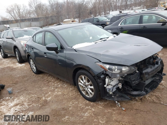2015 Mazda 3 i Grand Touring with VIN 3MZBM1W72FM165672, listed as a IAAI auction lot 41177910 with 125,713 mi miles and . Bid and sale history available at DreamBid. Image 1.