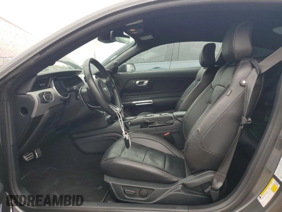 2022 Ford Mustang EcoBoost with VIN 1FA6P8TH9N5150100, listed as a Copart auction lot 55800095 with 21,996 mi miles and Salvage Title. Bid and sale history available at DreamBid. Image 7.