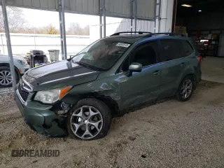 2015 Subaru Forester Touring with VIN JF2SJAWC2FH492247, listed as a Copart auction lot 46932575 with 116,077 mi miles and Salvage title. Bid and sale history available at DreamBid. Image 1.