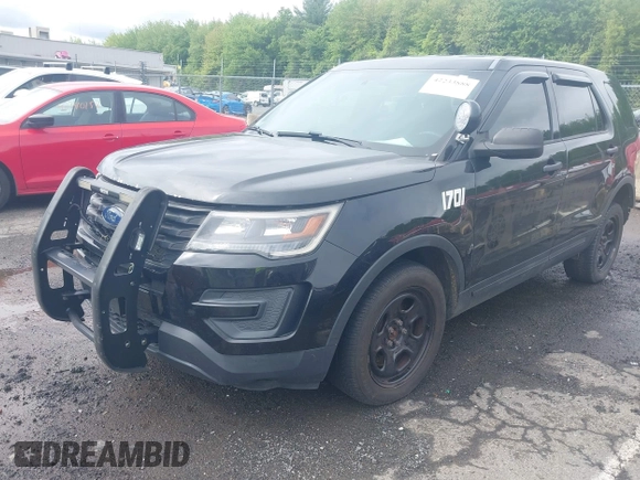 2017 Ford Police Interceptor Utility with VIN 1FM5K8ARXHGD57454, listed as a IAAI auction lot 42233888 with 121,244 mi miles and . Bid and sale history available at DreamBid. Image 2.