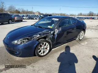 2008 Hyundai Tiburon GT z VIN KMHHN66F98U283680, wystawiony jako Copart lot #42303185 z przebiegiem 85 567 mil mil oraz Szkoda całkowita • Salvage title. Historia ofert i sprzedaży dostępna na DreamBid. Obrazek 1.