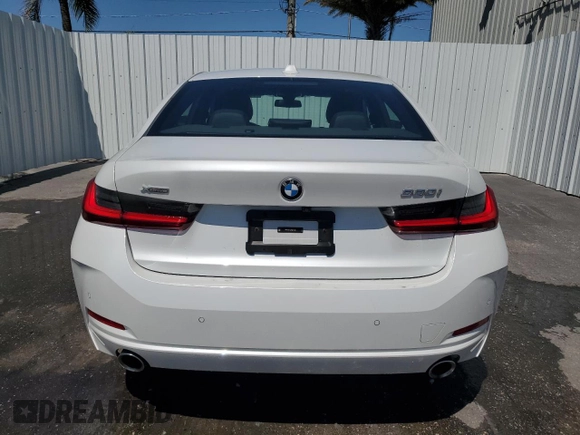 2024 BMW 3 Series 330i xDrive with VIN 3MW89FF03R8E49109, listed as a Copart auction lot 53101335 with 22,513 mi miles and Clean Title. Bid and sale history available at carsss.com. Image 6.