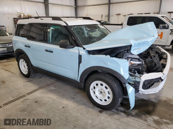 2024 Ford Bronco Sport Heritage с VIN 3FMCR9G69RRE94031, выставлен на аукционе Copart как лот 53973825 с пробегом 8 628 миль миль и Списание • Salvage title. История ставок и продаж доступна на DreamBid. Изображение 4.