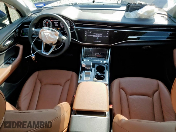 2024 Audi Q7 Premium Plus z VIN WA1LXBF74RD010118, wystawiony jako Copart lot #59724545 z przebiegiem 7 641 mil mil oraz Szkoda całkowita • Salvage title. Historia ofert i sprzedaży dostępna na DreamBid. Obrazek 8.