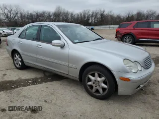 2002 Mercedes-Benz C 230/260/280/320 with VIN WDBRF64J22F281843, listed as a Copart auction lot 44774575 with 125,975 mi miles and Salvage Title. Bid and sale history available at DreamBid. Image 4.