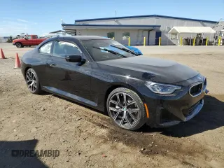 2023 BMW 2 Series 230i with VIN 3MW23CM04P8D47002, listed as a Copart auction lot 76511923 with 0 mi miles and Salvage Title. Bid and sale history available at carsss.com. Image 4.