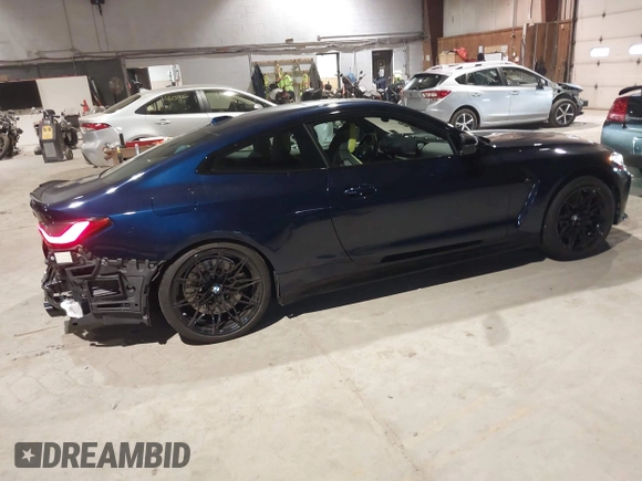 2024 BMW M4 Competition xDrive with VIN WBS43AZ04RCP64729, listed as a IAAI auction lot 41178319 with 15,806 mi miles and . Bid and sale history available at DreamBid. Image 4.