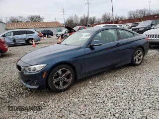 2014 BMW 4 Series 428i xDrive with VIN WBA3N9C51EK245375, listed as a Copart auction lot 43630515 with 187,312 mi miles and Salvage Title. Bid and sale history available at carsss.com. Image 1.