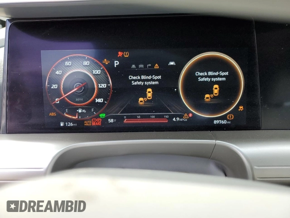2022 Hyundai NEXO Limited z VIN KM8J84A67NU026324, wystawiony jako Copart lot #87552415 z przebiegiem 89 760 mil mil oraz Szkoda całkowita • Salvage title. Historia ofert i sprzedaży dostępna na DreamBid. Obrazek 9.