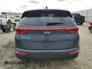 2017 Kia Sportage LX with VIN KNDPM3AC4H7213422, listed as a Copart auction lot 53560945 with 111,822 mi miles and Salvage Title. Bid and sale history available at carsss.com. Image 6.